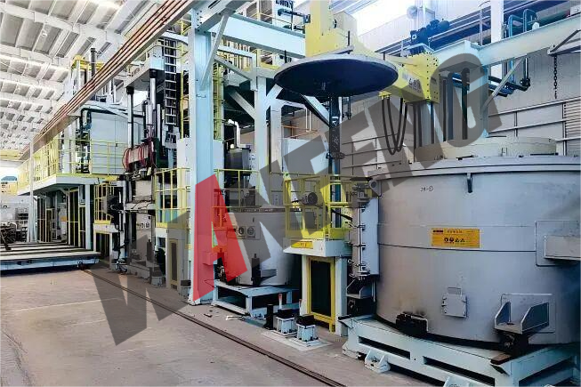 LPDCCounter Pressure Mixed Production Line With Crucible Type Holding Furnace LPDCCounter Pressure Mixed Production Line With Crucible Type Holding Furnace